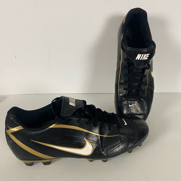 Nike Rio III SG Soccer Cleats Mens Size 12 Black Gold 316628-017 boots Shoes - Picture 2 of 14